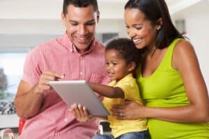 Black Couple w Baby