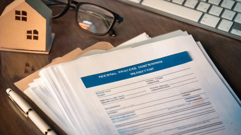 Estate planning documents for NYC renters on a desk
